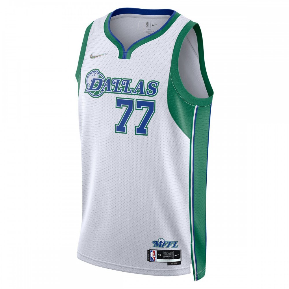 Luka Doncic Dallas Mavericks 2021/22 Swingman Jersey - City Edition - White-Pro Kit Vault | Brand New 26/27 Sports Jerseys